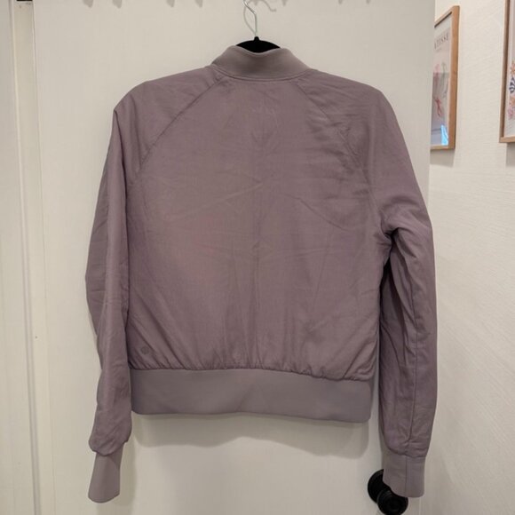 Lululemon Non Stop Reversible Bomber Jacket Gray Size 4/6 - Picture 2 of 5